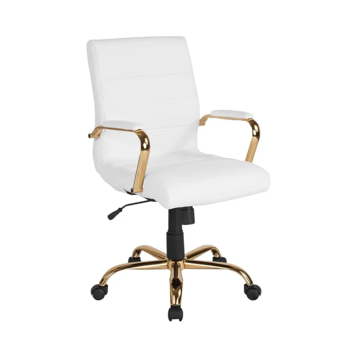 Mid-Back Swivel LeatherSoft Desk Chair