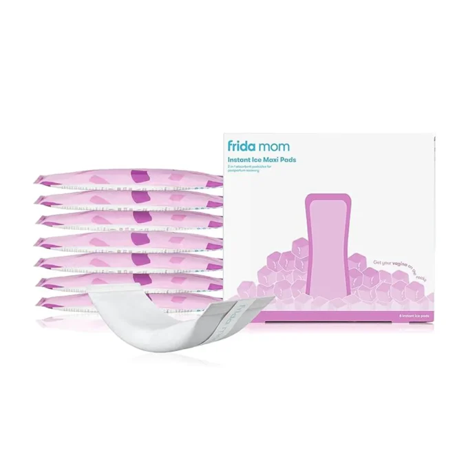 Frida Mom 2-in-1 Postpartum Pads, Absorbent Perineal Ice Maxi Pads,