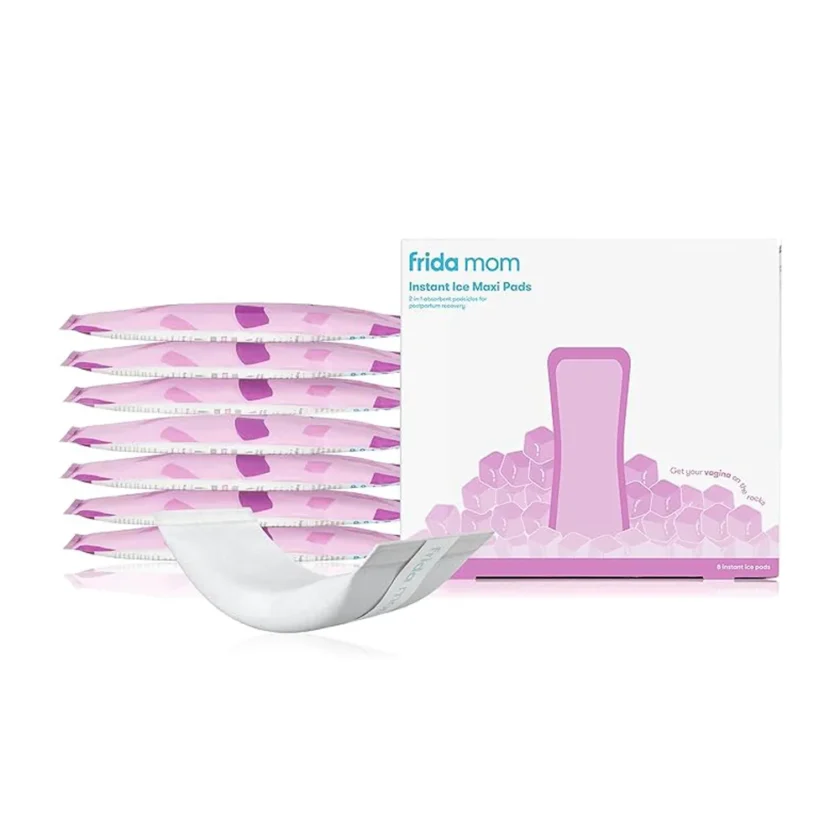 Frida Mom 2-in-1 Postpartum Pads, Absorbent Perineal Ice Maxi Pads,