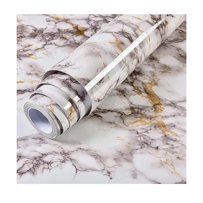White Marble Wallpaper Peel and Stick 15.7"x393"
